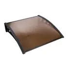 Instahut Window Door Awning Canopy Outdoor Patio Sun Shield 1x1m DIY Brown New