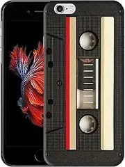 GlamCase Compatible with iPhone 6 Plus / 6S Plus,- Vintage Cassette Design Printed Slim & Sleek Cute Plastic Hard Protective Designer Back Phone Case/Cover for iPhone 6 Plus / 6S Plus