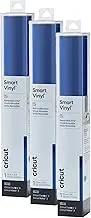 Cricut Smart Removable Vinyl, Blue | 3-Pack of 3ft Rolls (13" x 36") - Matless Cutting for Long cuts up to 12ft - Compatible with Maker & Explore Machines