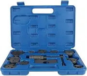 12PCS/13PCS Car Disc Brake Caliper 1 Set Rewind Back Brake Piston Compressor Tool Kit Set Durable and Reliable Convenient(Gold)