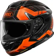 Shoei GT-Air 3 Hike Helmet, black-orange, Size M for Men Black Orange