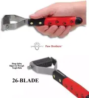 PRO ANIMAL GROOMING 26 Blade COAT STRIPPER RAKE Dog Hair Mat King Breaker Tool