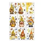 Bees Day Statics Electricity Stickers Gnome Home Decorations Window Glass