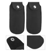 2Pcs storage for harmonic Case Leather Harmonica Case Harmonica