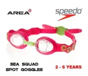 Speedo Sea Squad Spot Goggle Pink/Green Junior 2 - 6 Yrs Children's Swimming Gog