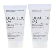 Olaplex No.4 Bond Maintenance Shampoo 1 oz & No.5 Conditioner 1 oz Combo Pack