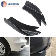 ABS Carbon Look Car Rear Bumper Spoiler Lip Wrap Angle Splitter Diffuser Winglet (for: Volvo)