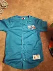 Rare Mitchell & Ness Charlotte Hornets Baseball Jersey Small Nwot