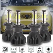 For Smart Fortwo 2008-2015 - Bright LED Headlight Bulbs Hi & Lo Beam Qty 4 (for: Smart)