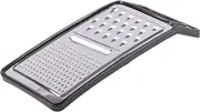 1x 24cm x 10.5cm 3-in-1 Stainless Steel Flat Grater - Hand Held Kitchen Parmesan Cheese Garlic Chocolate Lemon Food Zester Peeler Tool - by Ashley