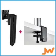 Atdec AWMS-1340 130mm Arm F Clamp Desk - Black