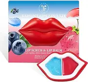 Cyn Care Lip Care Kit with Blueberry Lip Scrub Exfoliator and Strawberry Lip Balm Moisturizer – Intense Hydration Lip Set for Dry, Chapped, Cracked Lips