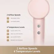 Dreame Hair Gleam Hair Dryer pink, 110000 RPM High-Speed Brushless Motor AU version, 200 Million Negative-Ion Hair Dryer with Magnetic Nozzle, Professional Blow Dryer with Constant Temperature Control