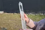 3.96LB Natural Clear Quartz Obelisk Quartz Crystal Point Wand Tower Healing