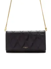 Givenchy GV3 Black Leather Chain Wallet