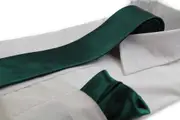 Mens Bottle Green 8Cm Neck Tie & Matching Pocket Square Set