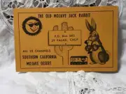 CB HAM RADIO THE OLD MOJAVE JACK RABBIT SOUTHERN CALIFORNIA VINTAGE 23 CHANNELS