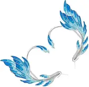[VALICLUD] 1 Pair Painted Goldfish Alloy European and American Women's