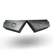 900x230x440mm Aluminium Ute Tool Boxes Pair Tapered Under Tray with Whale Locks