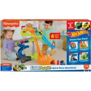 Fisher-price - Little People Hot Wheels Spiral Stunt Speedway - Mattel from T...