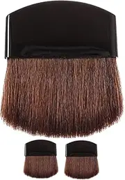 DRESSOOS Versatile Mini Makeup Brushes Set 3pcs Flat Brush for Face Powder Blush Travel-friendly for Daily Use