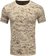 [HanzhuoLG] Men Tactical Tshirt Military Camouflage Cargo Outdoor Tshirt Army Offroad Man Top Baggy Short Sleeve Shirts for Men's Shusha XXL
