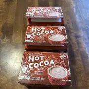 Milk Chocolate-Hot Cocoa Drink Mix Lot Of 3. Damaged open box.