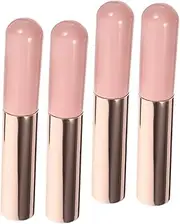 WRITWAA 4pcs Silicone Lip Gloss Brushes with Covers Portable Lip Applicators for Lipstick Concealer Soft Durable Makeup Brushes for Precise Application for Travel Daily Use