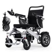 Electric Wheelchair Foldable Long Range Lithium Power Motorised Black AU
