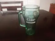 Vintage Coca Cola Coke Green Cowboy Glass Whataburger Cup Mug