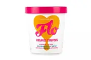 Here We Flo Organic Cotton pplicator Biodegradable Tampons-14ct regular/super