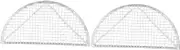 Beatifufu 2 Pcs Japanese Deep-Fry Mesh Net Semicircle Household Net Mesh for Even Cooking for Outdoor Activities