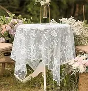 Tablecloth Lace Design Washable Floral Pattern Garden Tablecloths Table Linen Tablecloth for Outdoor Dining Room, Kitchen, Garden, Party, Weddings or Household L x W 280 x 130 cm