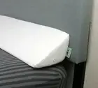 Insieme King Size Headboard Gap Filler (White). Long Bed Wedge Pillow for Cov...