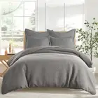 Cloud Waffle Grey King Comforter Set - Levtex Home