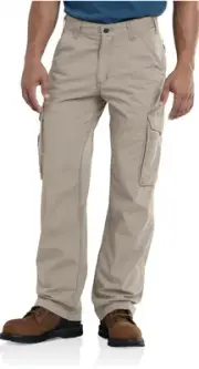 Carhartt Men's Relaxed Fit FORCE Tappen Rip Stop Cargo Pants 31x30 Khaki 101148