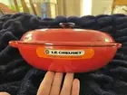 BRAND NEW Le Creuset Red Enameled Cast Iron Cookware Pan With Lid