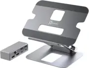 j5create Aluminium Multi-Angle 8-in-1 USB-C 4K Docking Laptop Stand