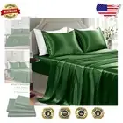 Fade Resistant and Skin-Friendly King Satin Sheets - Elegant 4-Piece Set