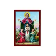 Saint Sophia icon, Orthodox icon St Sofia the Martyr, Greek Handmade Byzantine a