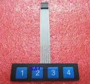 1x4 Key Matrix Membrane Switch Control Panel Slim Keyboard Keypad M52