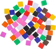 ERINGOGO 60pcs Unfinished Acrylic Dice Small Blank Dice for DIY Crafts Party Games and Creative Fun for Board Games Family Activities and Office Play