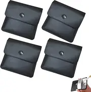 Pocket Ashtray, Pack of 4 Portable Ashtray, Portable Pocket Ashtray, Reusable Cigarette Ash, PVC, Flame Retardant, Odourless