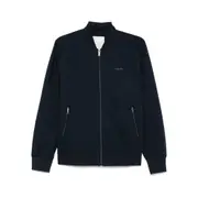 [Calvin Klein] Calvin Klein Logo-print Bomber Jacket S BLUE