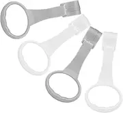 VICASKY Bed Ring Nursery Cot Ring Toddler Stand Ring Handle 2 Pairs Baby Pull up Rings for Walking Practice