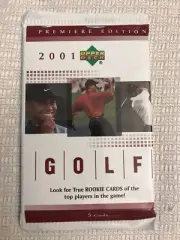 2001 Upper Deck Tiger Woods Golf 1 New Pack of Cards