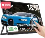 UPERFECT 18.5'' Portable Touchscreen 120Hz Monitor Ultra-Slim VESA & 180° Stand