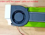 Nvidia Tesla P40 P100 V100 K80 M40 Blower Fan Adapter Kit Shroud, Bolts, Wrench