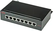 Roline Cat.5e 8X STP Wall Patch Panel - Black