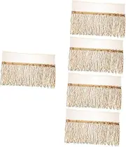 Operitacx Pcs Latina Stage Costumes Tassel Trim Elegant Fringe Trim for Sewing Dance Skirts Scarves